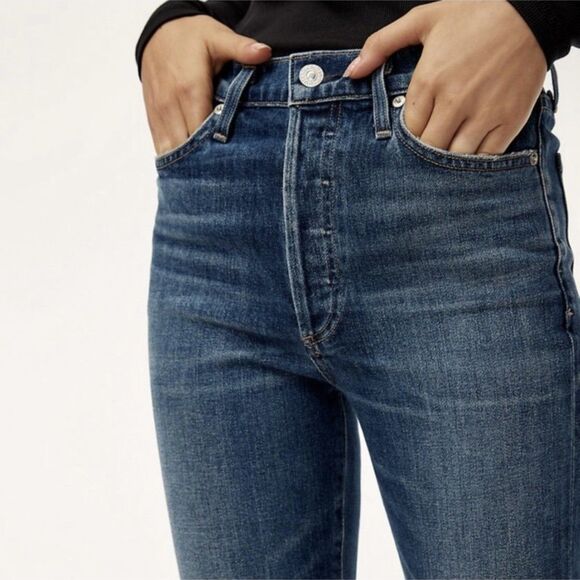 Citizens of Humanity Olivia Seam High Rise Slim Denim Jeans size 26 Aritzia - Picture 7 of 10